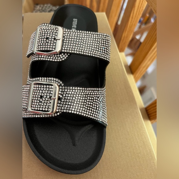 Steve Madden size 7 black and sparkle - Picture 2 of 2